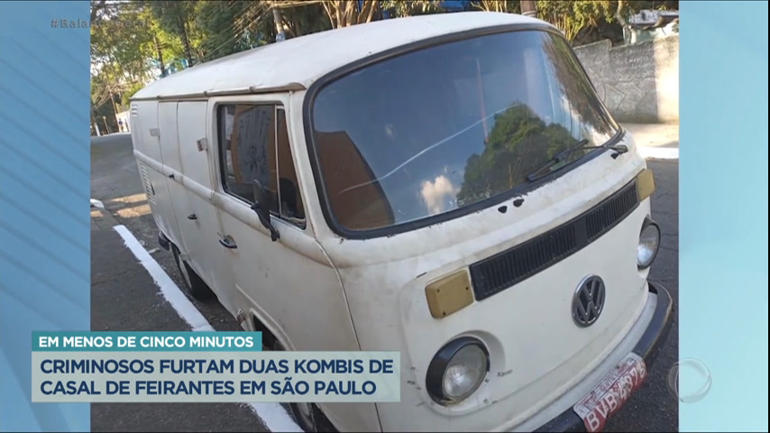 Vídeo: Casal de feirantes tem kombis roubadas na zona leste de São Paulo