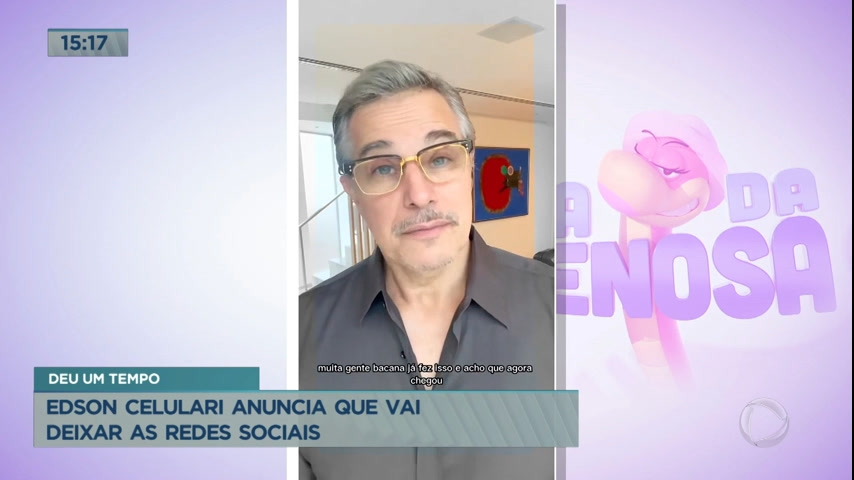 Vídeo: Edson Celulari anuncia que vai dar um tempo das redes sociais