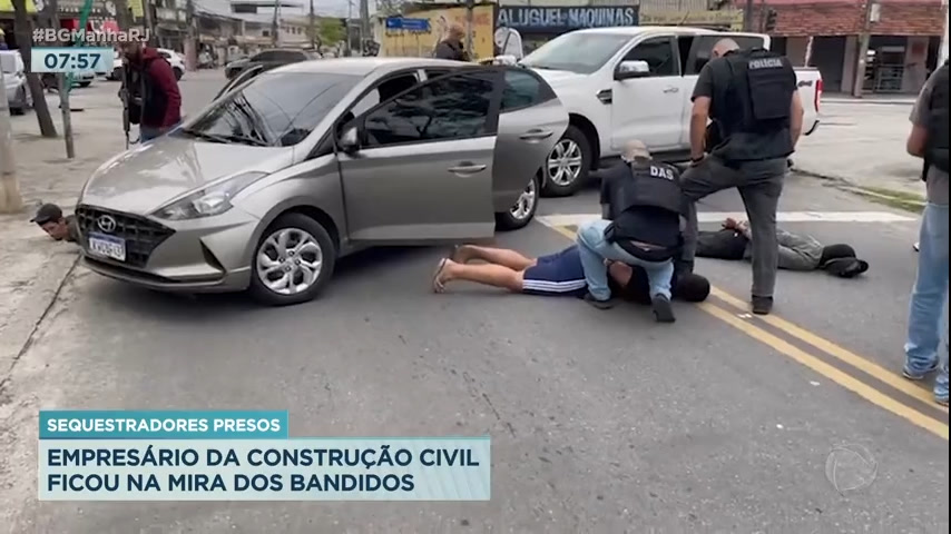 Vídeo: Polícia prende quadrilha de sequestradores em Realengo