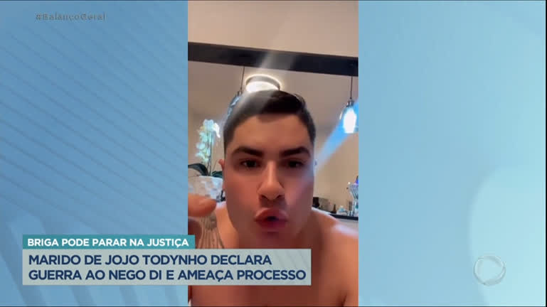 Vídeo: Marido de Jojo Toynho declara guerra ao Nego Di e ameaça de processo