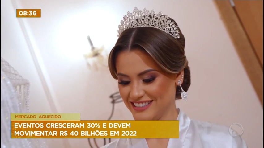 Vídeo: Festas de casamento crescem em 30% e devem movimentar R$ 40 bilhões em 2022