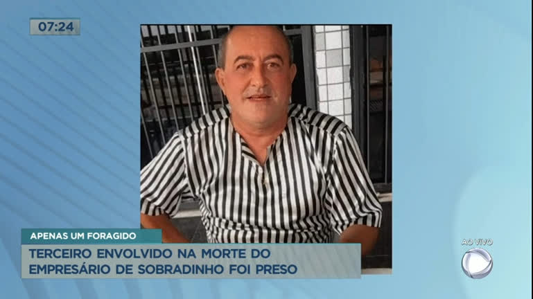 Vídeo: Terceiro envolvido na morte de empresário em Sobradinho (DF) é preso