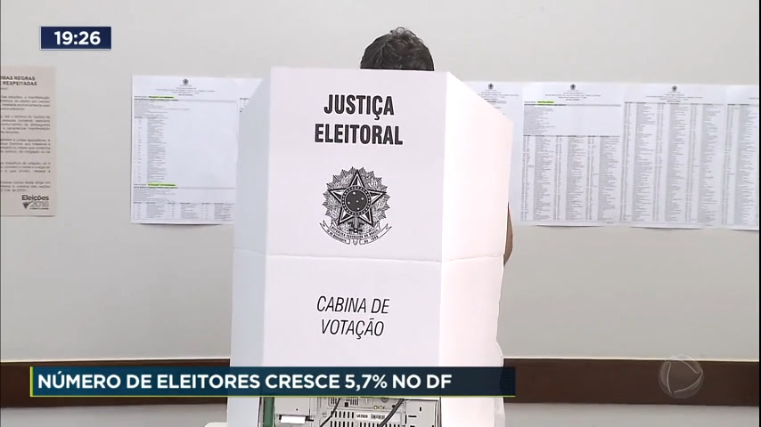 Vídeo: Número de eleitores cresce 5% no Distrito Federal