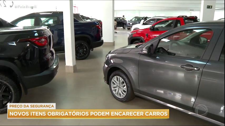 Vídeo: Novos itens obrigatórios podem encarecer preço dos carros
