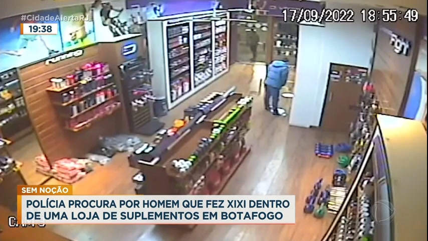 Vídeo: Polícia procura homem que urinou dentro de loja em Botafogo (RJ)