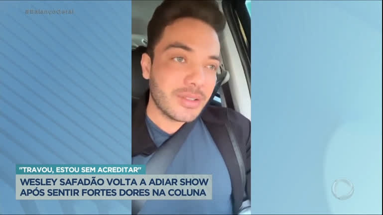Vídeo: Wesley Safadão volta a adiar show após sentir dores na coluna