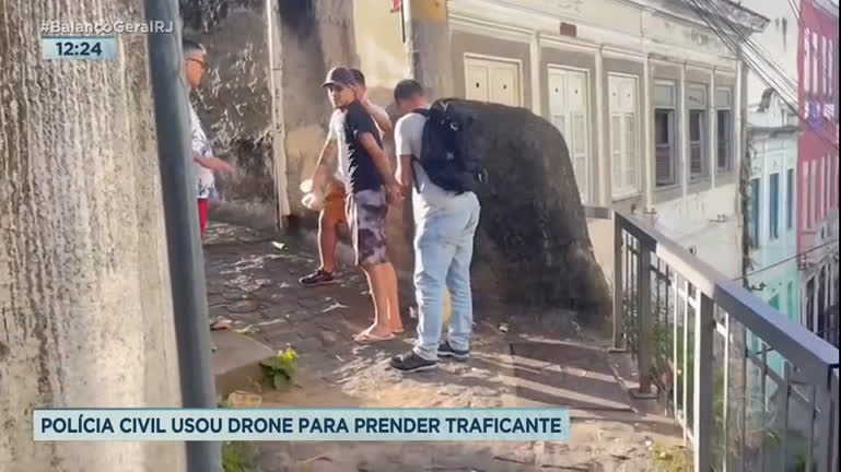 Vídeo: Polícia Civil usa drone para prender traficante no Rio