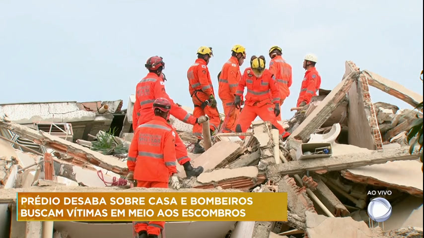 Prédio desaba em BH: vídeo mostra momento da queda