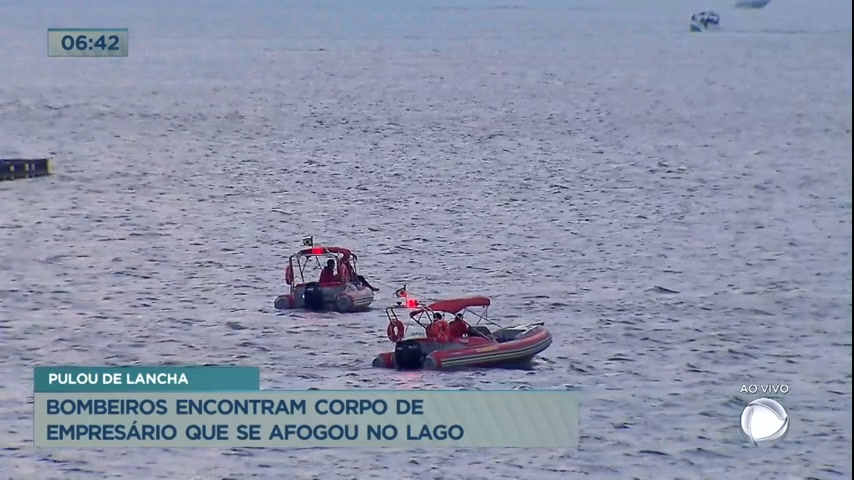 Vídeo: Bombeiros encontram corpo de homem que se afogou no Lago Paranoá