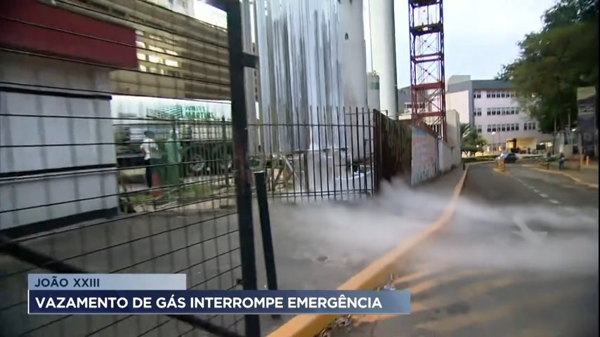 Vídeo: Vazamento de gás interrompe funcionamento em hospital de Belo Horizonte