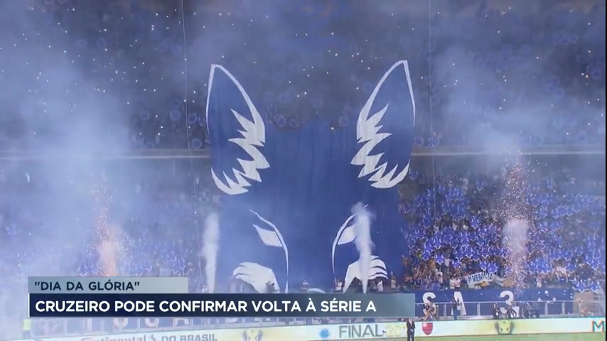 Vídeo: Cruzeiro pode confirmar volta à Série A do Campeonato Brasileiro