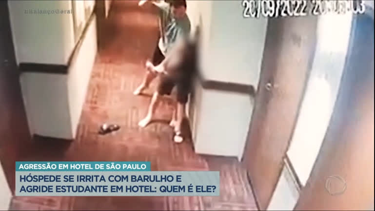 Vídeo: Hóspede se irrita com barulho e agride adolescente em hotel de São Paulo