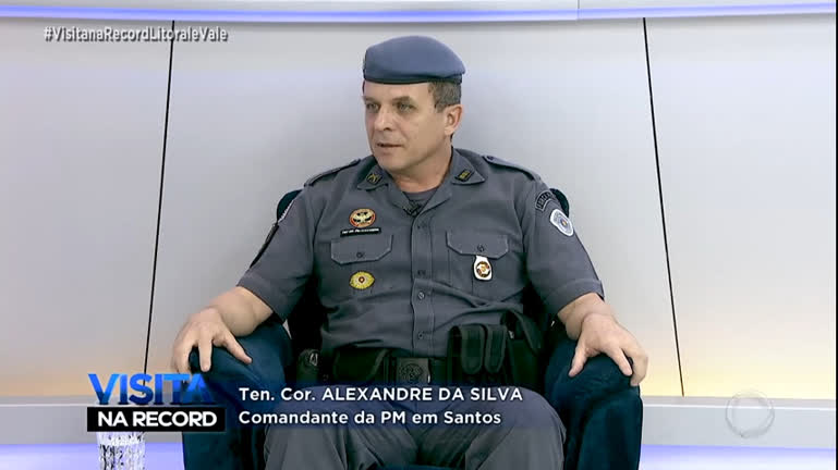 Vídeo: Comandante da Polícia Militar de Santos é entrevistado