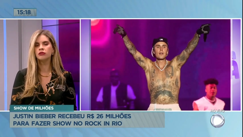 Vídeo: Justin Bieber recebeu R$ 26 milhões para se apresentar no Rock in Rio