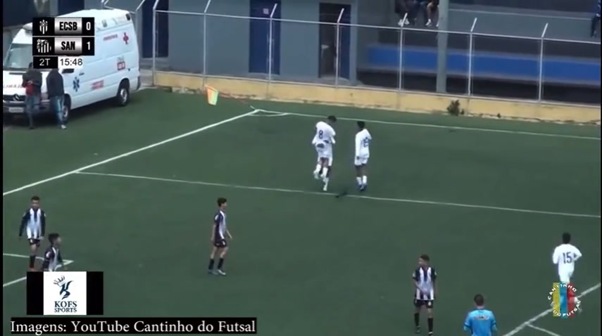Vídeo: Veja o golaço do Sub-13 do Santos que encantou o mundo