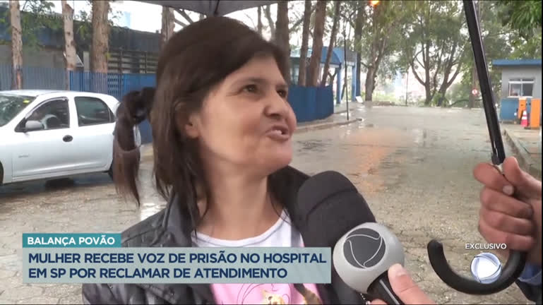 Vídeo: Balança Povão: Mulher recebe voz de prisão no hospital por reclamar de atendimento em SP