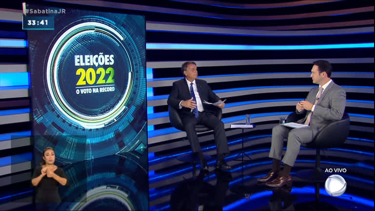 Vídeo: Jair Bolsonaro responde sobre geração de empregos durante sabatina do Jornal da Record