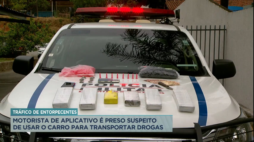 Vídeo: Motorista de aplicativo é preso suspeito de usar o carro para transportar drogas