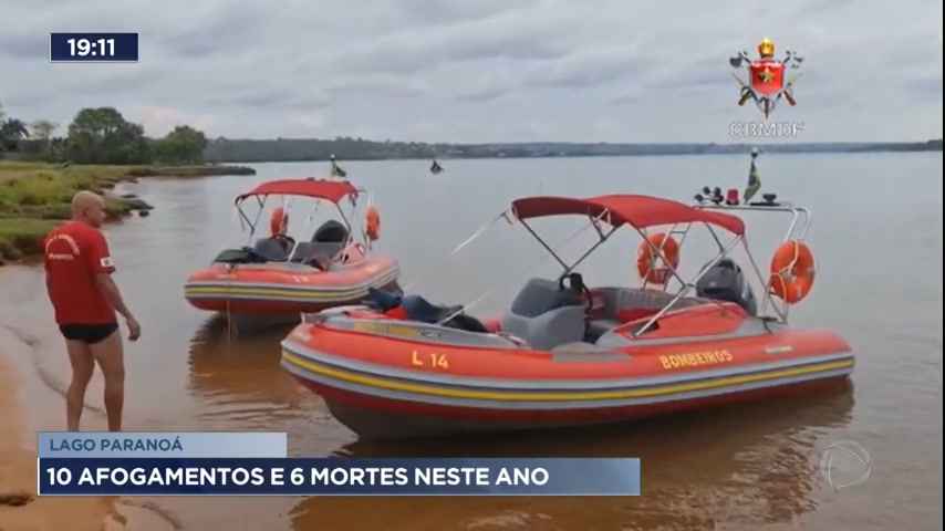 Vídeo: DF registra 10 afogamentos e 6 mortes no Lago Paranoá