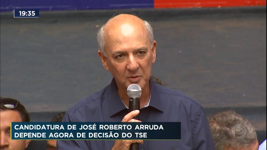 Vídeo: Candidatura de José Roberto Arruda depende agora de decisão do TSE