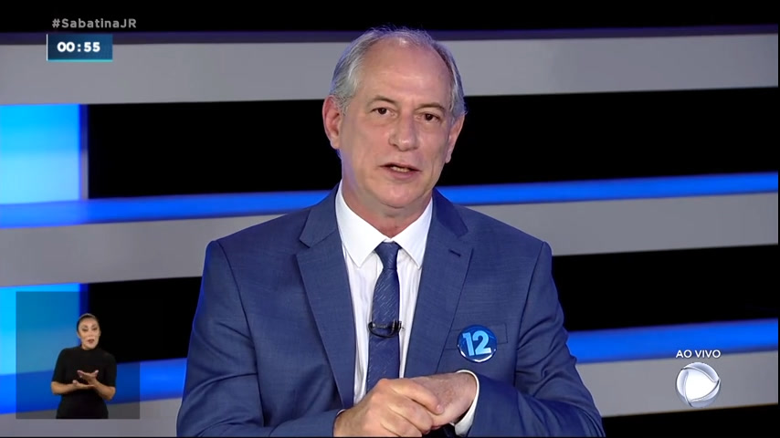 Vídeo: Assista à íntegra da sabatina do Jornal da Record com o candidato à Presidência Ciro Gomes (PDT)