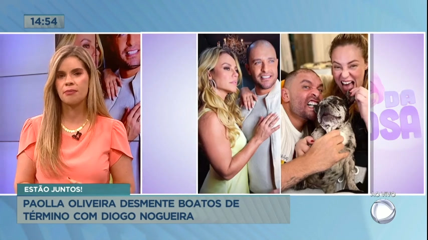 Vídeo: Paolla Oliveira nega rumores de separação com Diogo Nogueira