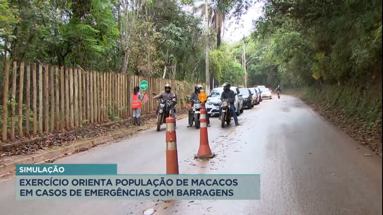 Vídeo: Exercício orienta população de Macacos (MG) em casos de emergências com barragens