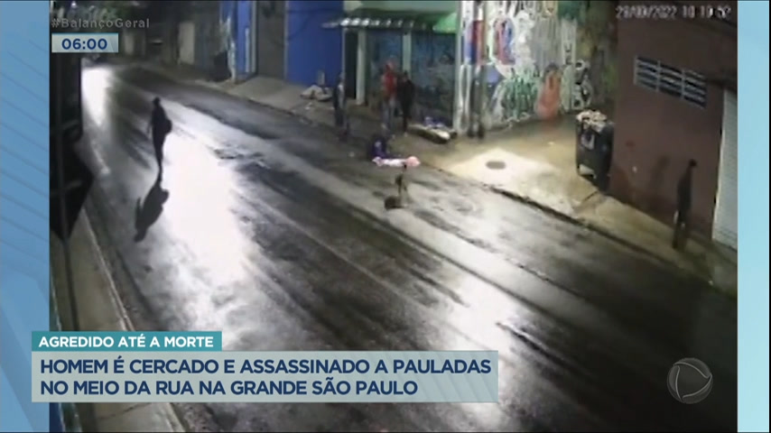 Vídeo: Morador de rua é espancado até a morte na Grande São Paulo