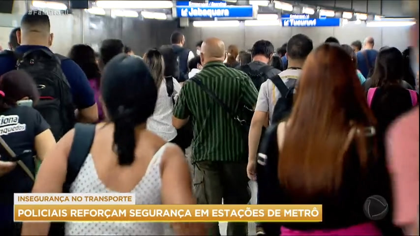 Vídeo: Policiais militares reforçam segurança no metrô de SP por crimes constantes no transporte