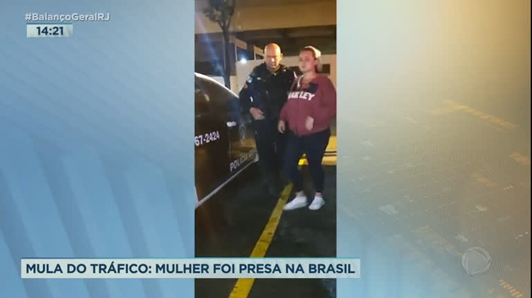 Vídeo: Mulher é presa com R$ 10 mil em drogas na avenida Brasil