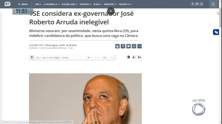 Vídeo: Tribunal Superior Eleitoral barra candidatura de Arruda