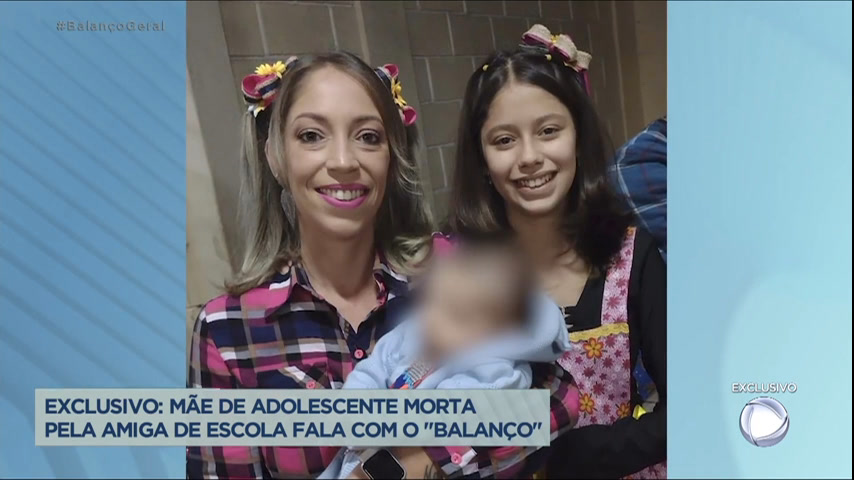 Vídeo: Mãe de menina morta por amiga fala com o Balanço Geral