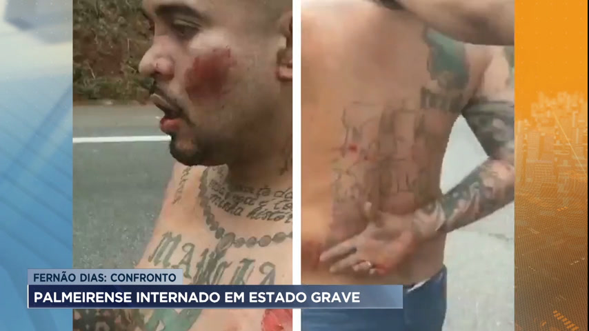 Vídeo: Torcedor do Palmeiras agredido por cruzeirenses foi identificado e está em estado de saúde grave