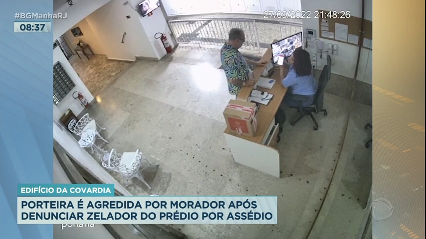 Vídeo: Porteira é agredida por morador de prédio na zona sul do Rio