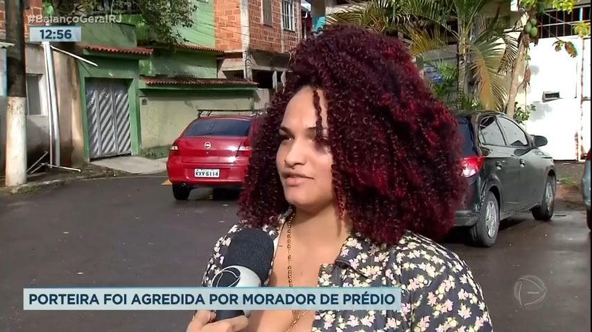 Vídeo: Porteira é agredida por morador que já havia denunciado por ameaça no Rio