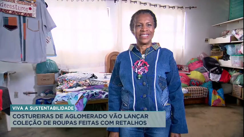 Vídeo: Costureiras de aglomerado lançam coleção de roupas feitas com retalhos