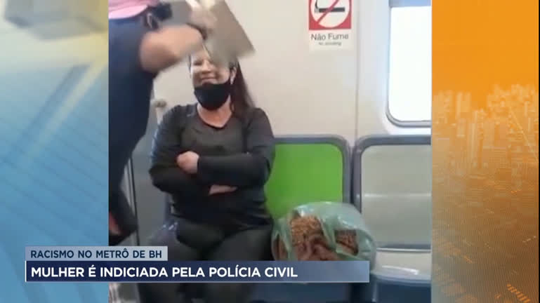 Vídeo: Mulher que cometeu racismo no metrô de BH é indiciada pela Polícia Civil