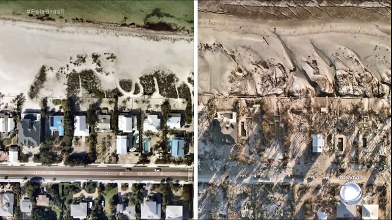Vídeo: Veja imagens da Flórida antes e depois da passagem do furacão Ian