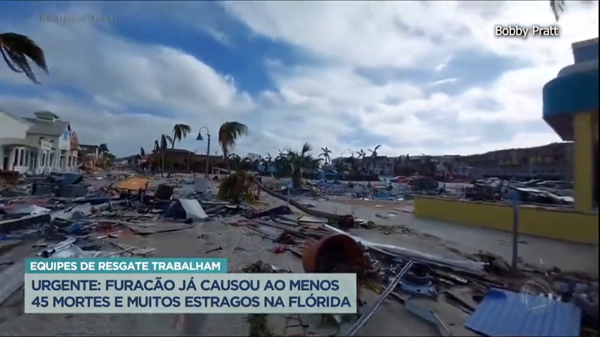 Vídeo: Passagem do furacão Ian pelos EUA deixa ao menos 45 mortos