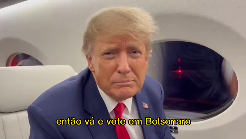 Vídeo: Vídeo: ex-presidente dos EUA Donald Trump pede votos para Bolsonaro