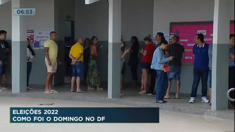 Vídeo: Confira como foi o domingo de votação no Distrito Federal