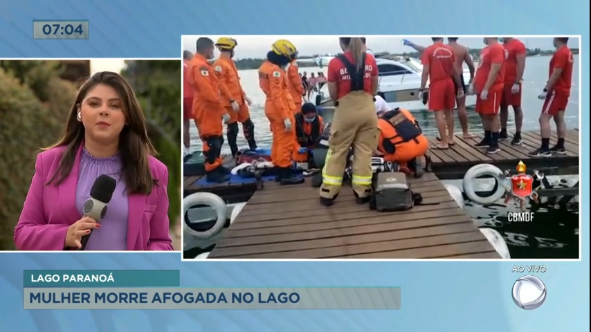 Vídeo: Mulher morre afogada no Lago Paranoá no final de semana