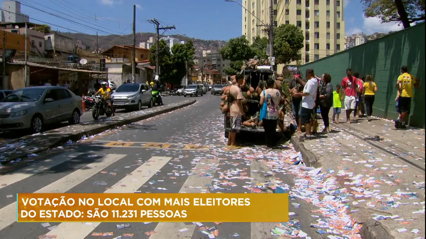 Vídeo: Escola de Belo Horizonte é local com mais eleitores no estado