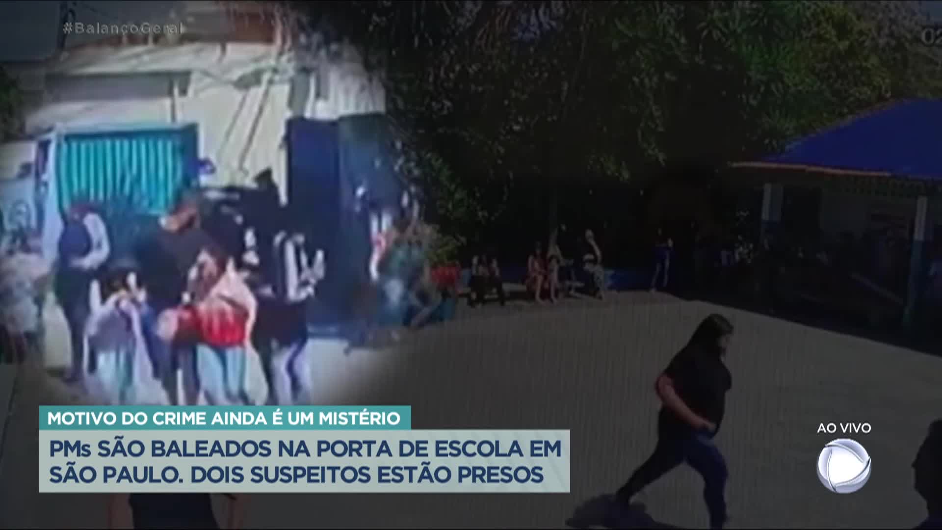 Vídeo: Policiais são atacados por bandidos em frente a uma escola em Interlagos (SP)