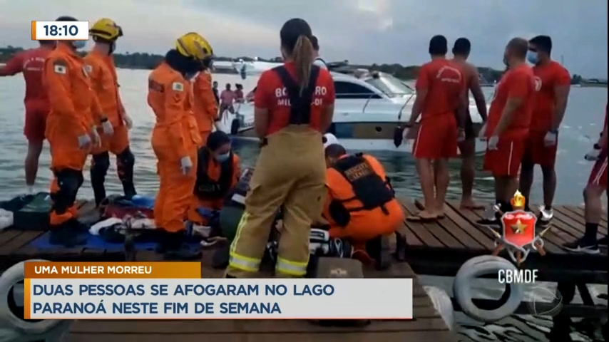 Vídeo: Duas pessoas se afogaram no Lago Paranoá neste fim de semana