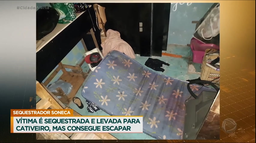 Vídeo: SP: vítima foge de cativeiro após sequestrador dormir