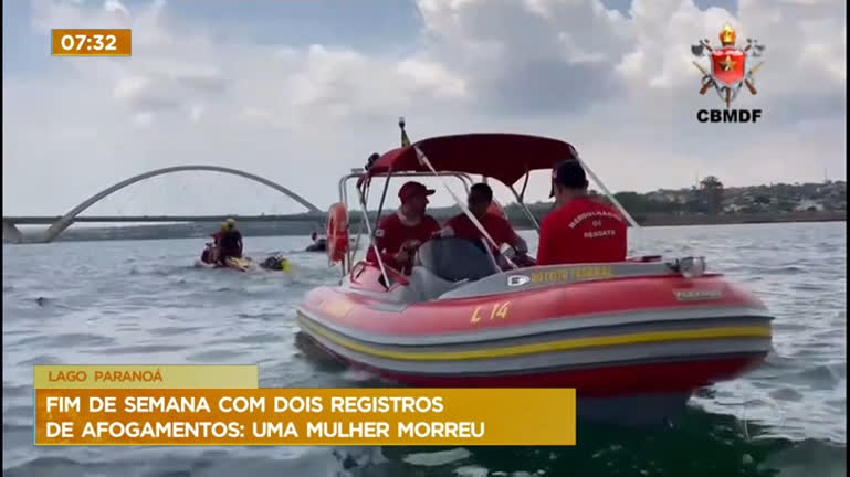 Vídeo: Duas pessoas se afogaram no Lago Paranoá neste fim de semana