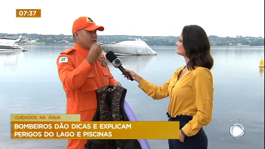 Vídeo: Corpo de Bombeiros do DF dá orientações para nadar no Lago Paranoá