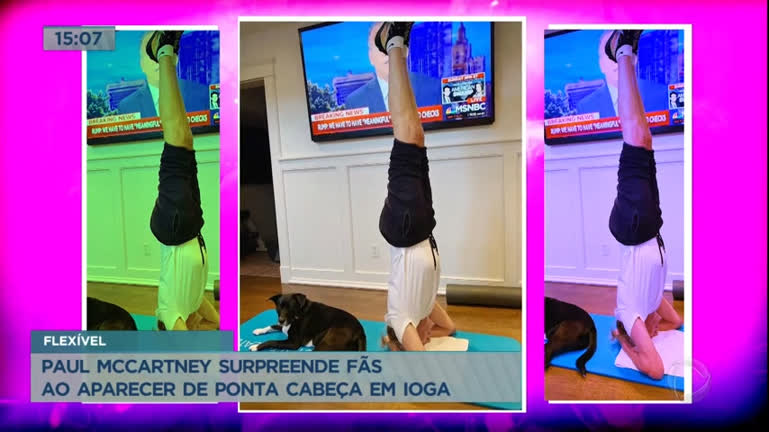 Paul McCartney surpreende fãs com pose de yoga - Brasília - R7
