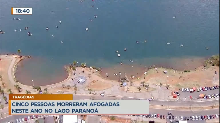 Vídeo: DF registra cinco mortes por afogamento no Lago Paranoá